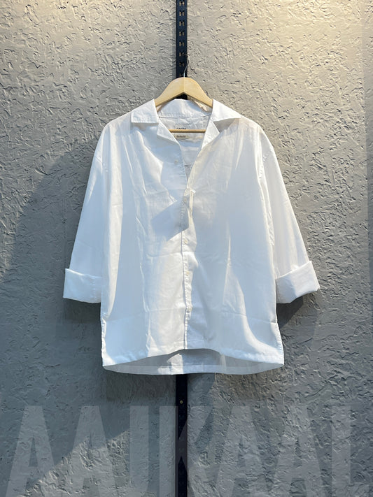 White Linen Oversized Shirt