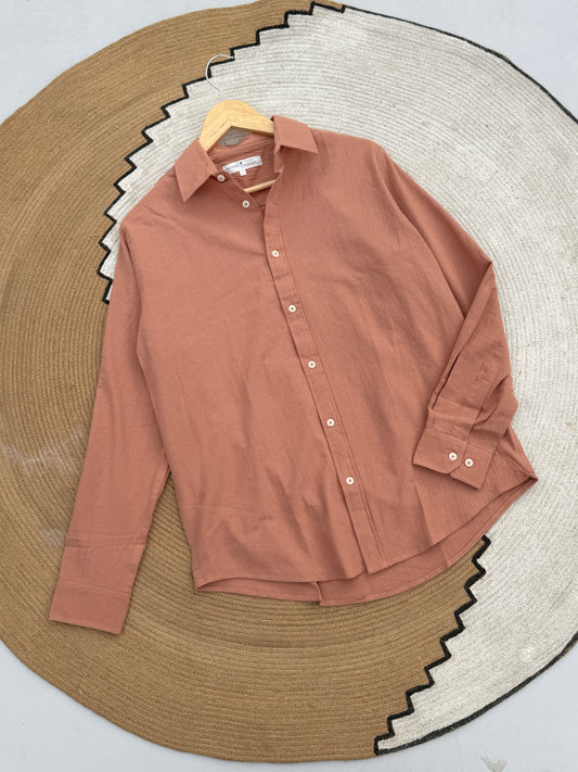 Muted Salmon Gentle Craft Full Sleeve Shirt