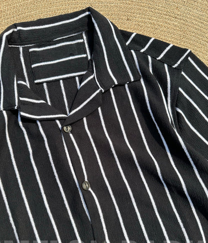 Black Fiesta Cuban Shirt