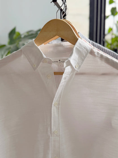 The Finesse Shirt - Oyster White