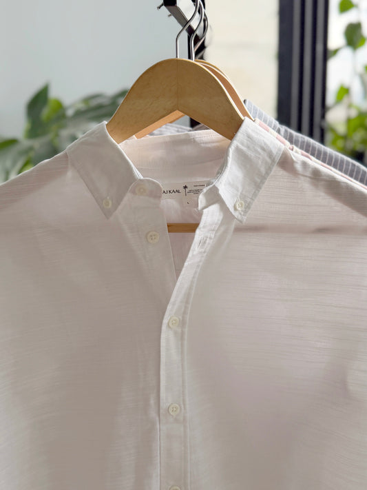 The Finesse Shirt - Oyster White