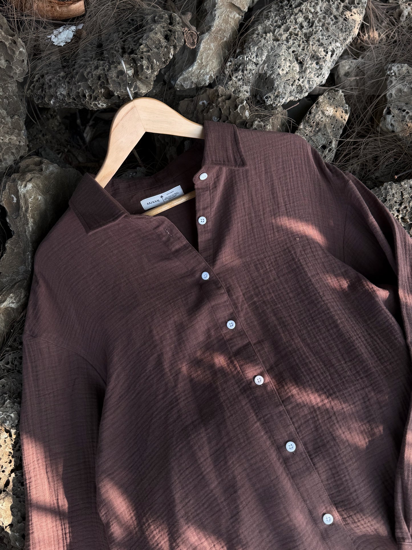 Dark Mocha Urban Baggy Shirt