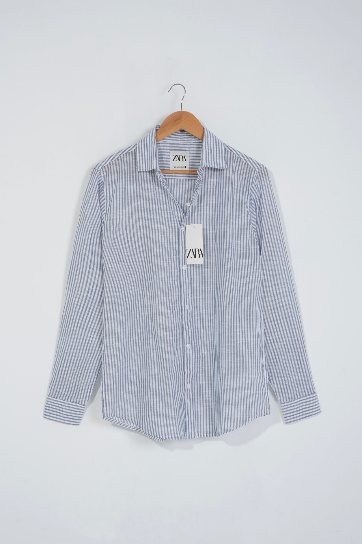 Baby Blue Old Money Full Sleeve Shirt