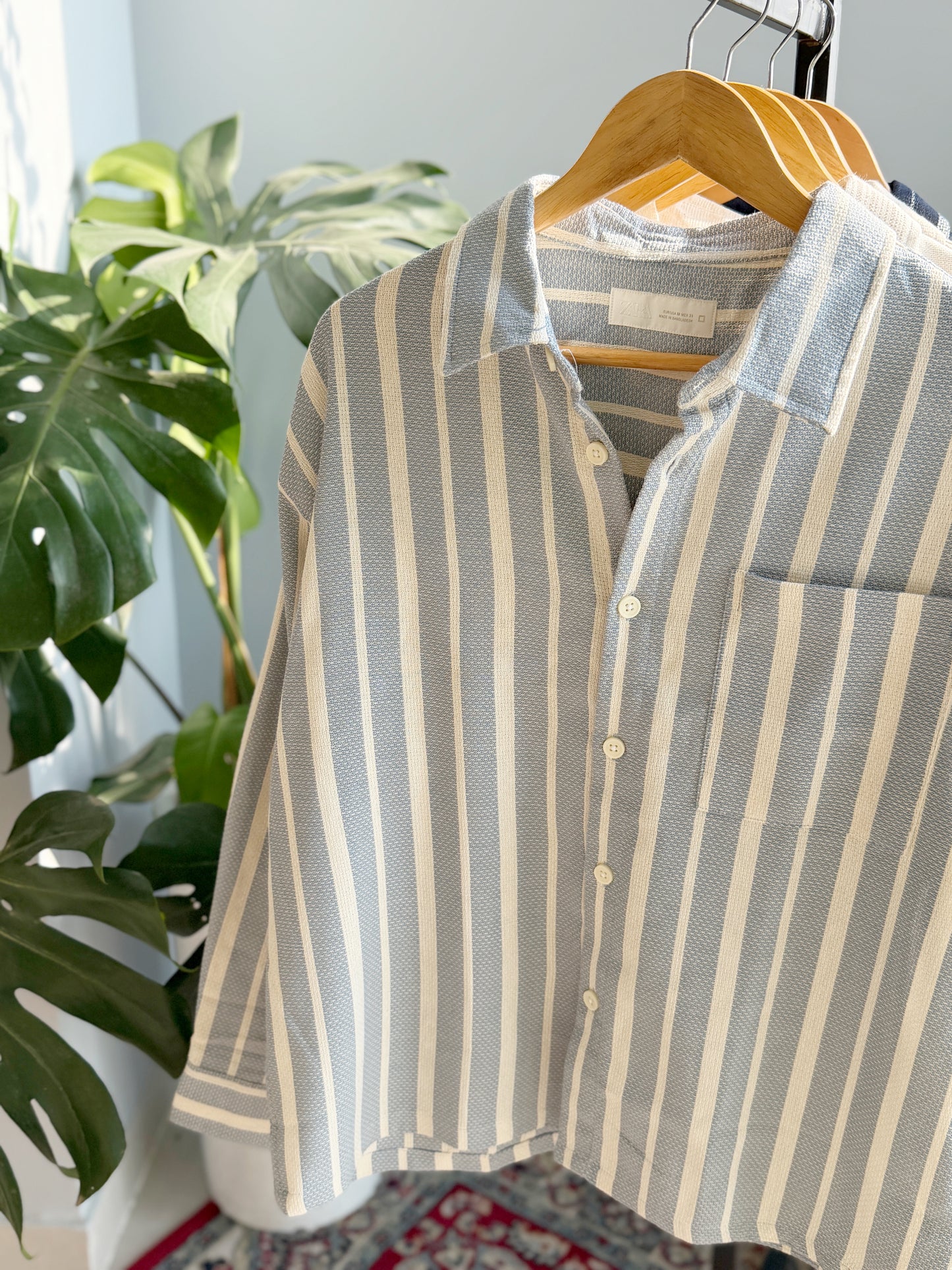 The Textured Drop - Blue Stripe