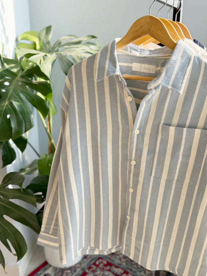 The Textured Drop - Blue Stripe