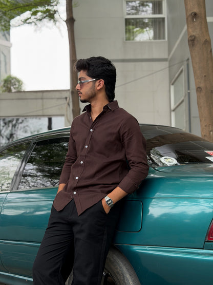 Fancy Coffee Bean Full Sleeve Shirt