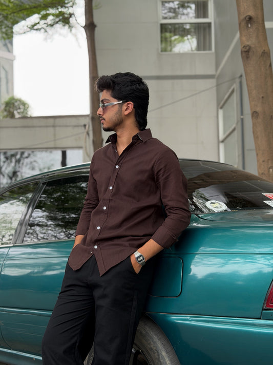 Fancy Coffee Bean Full Sleeve Shirt