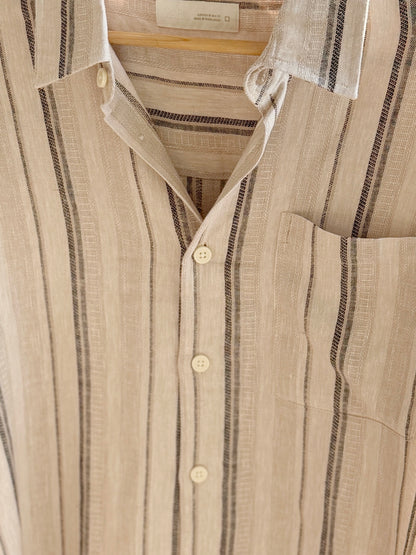 The Textured Drop - Luma Off-white Stripe.