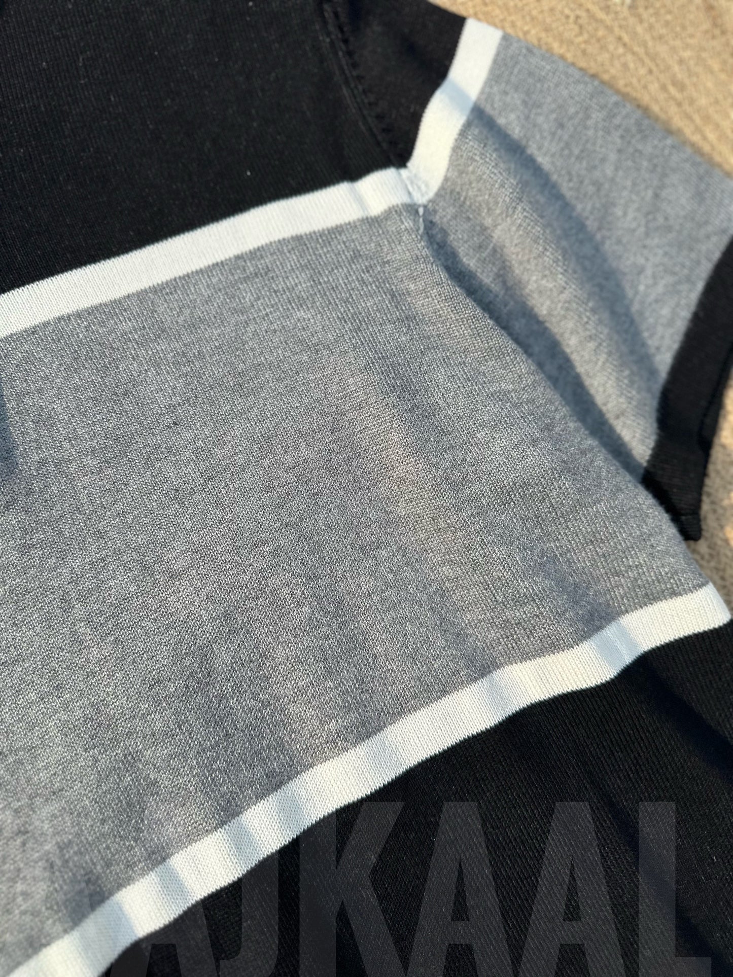 Black Minimul Knitted Polo