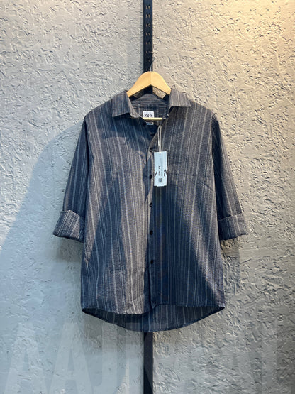 Ambush Grey Stripe Full Sleeve Shirt