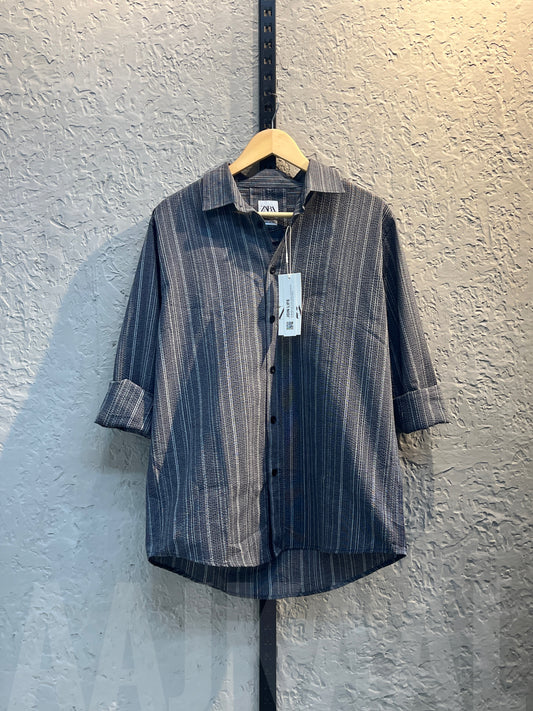 Ambush Grey Stripe Full Sleeve Shirt