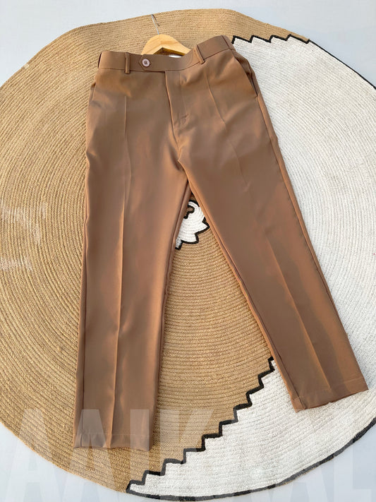 Dark Beige Rich Formal Pant
