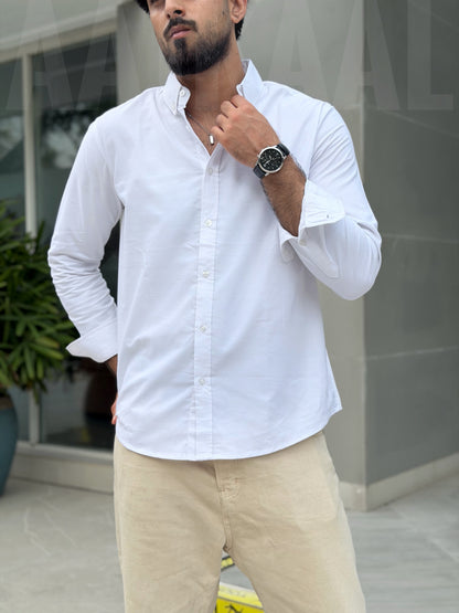 Oxford White Full Sleeve Shirt