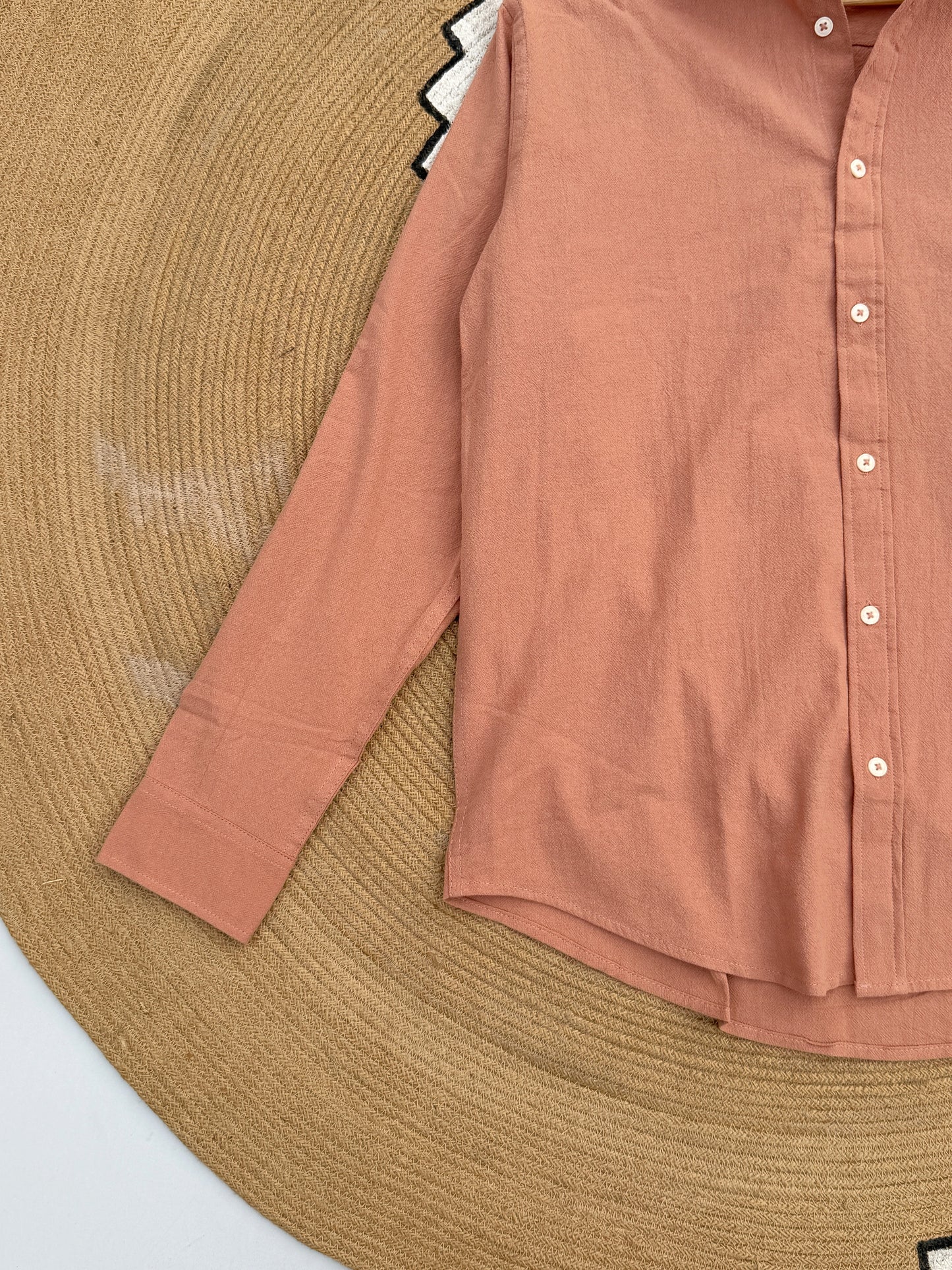 Muted Salmon Gentle Craft Full Sleeve Shirt