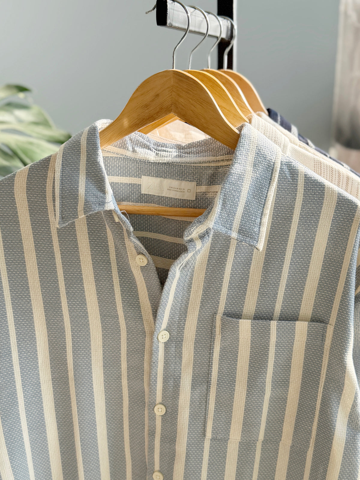 The Textured Drop - Blue Stripe