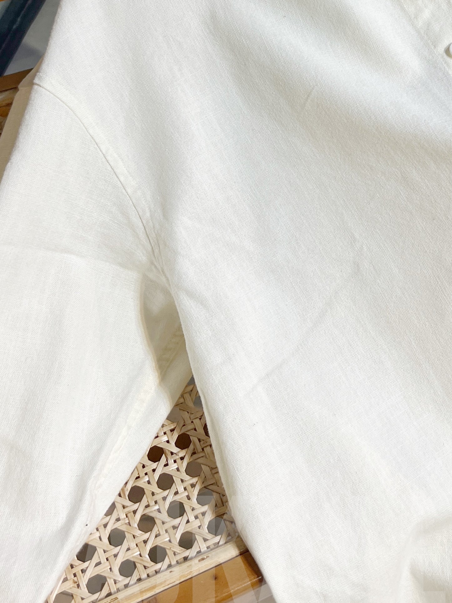 Linen Moon White Full Sleeve Shirt