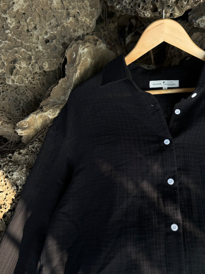 Black Urban Baggy Shirt