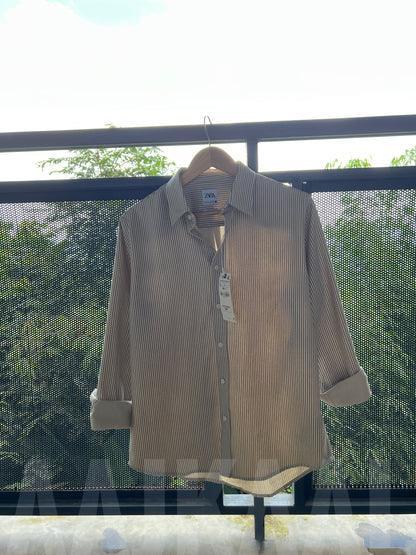 Off-white Gentle Stripe Full Sleeve Shirt