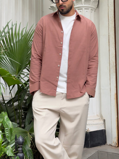 Dusty Mauve Gentle Craft Full Sleeve Shirt