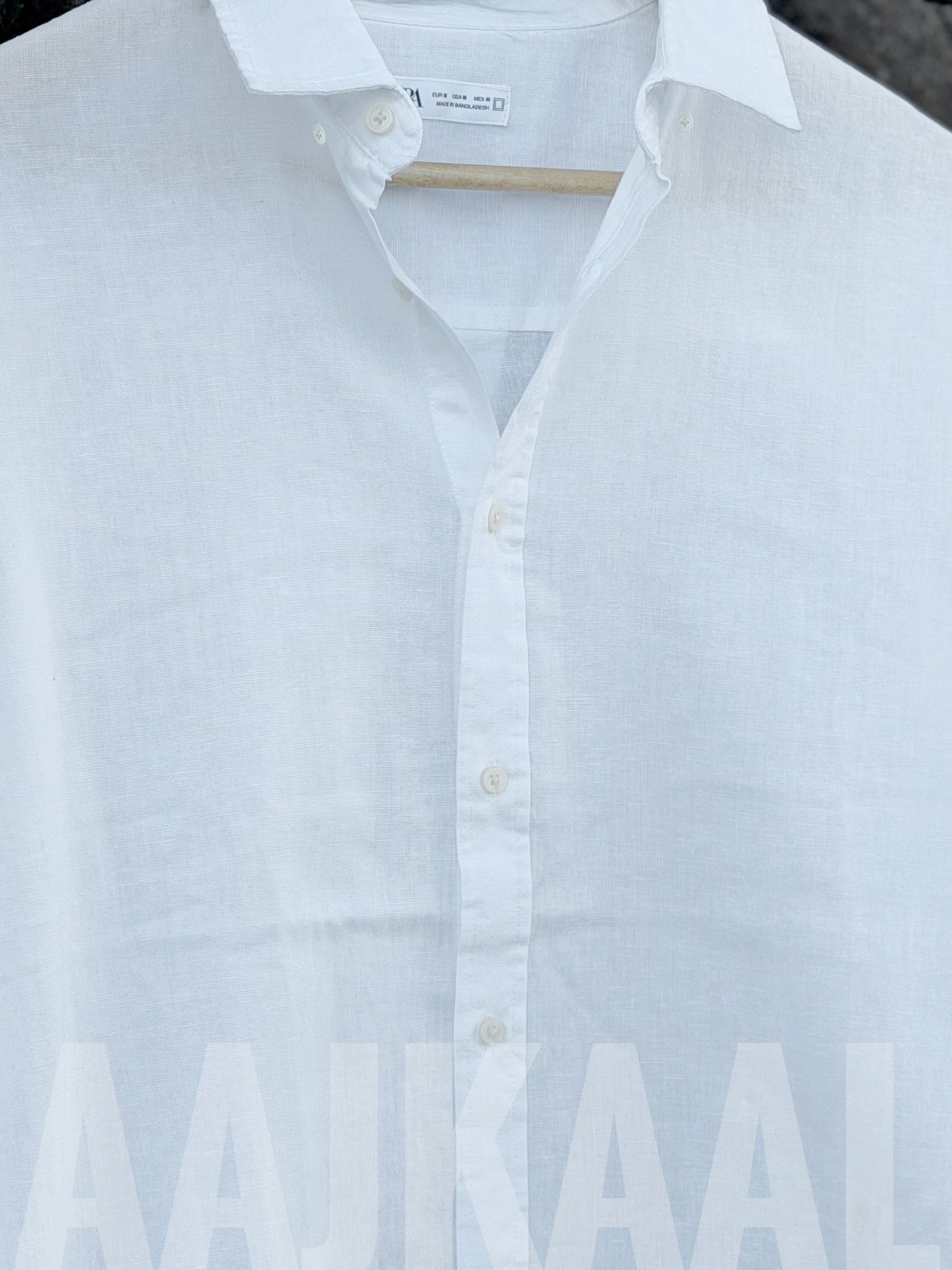 Cloud White Soft Linen Full Sleeve Shirt