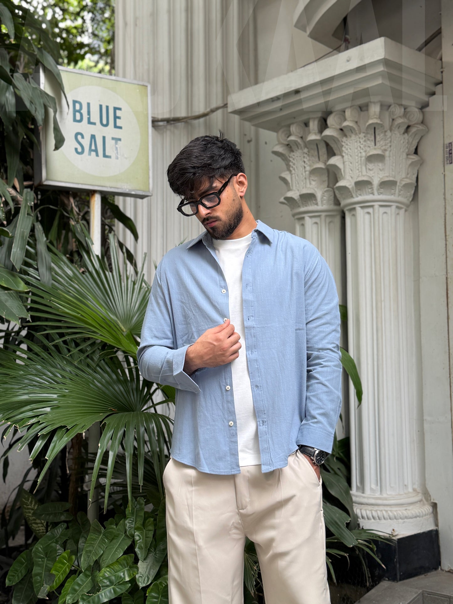 Blue Salt Gentle Craft Full Sleeve Shirt