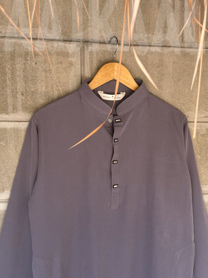 AajKaal Urban Grey Minimul Panjabi