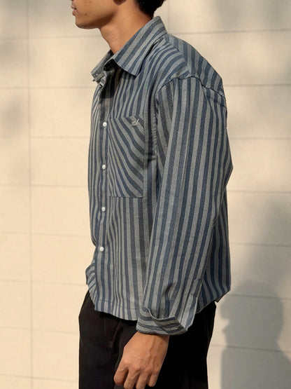 Aajkaal Flannel Shacket  - Vintage Teal Green