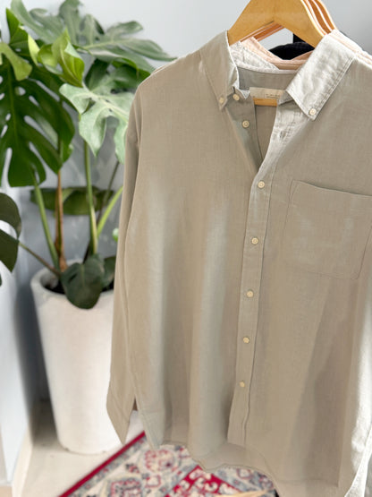 The Noma Linen Shirt - Mint