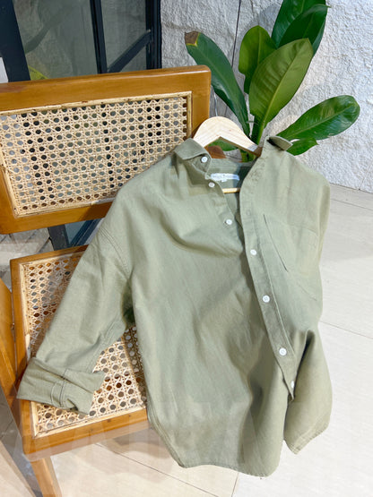 The Linen Combo 02 - Olive x White