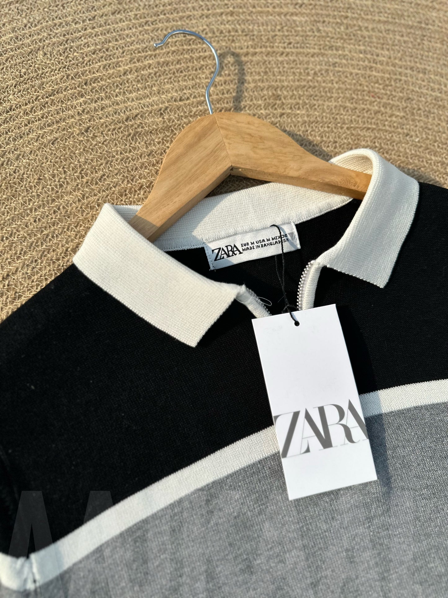 Black Minimul Knitted Polo