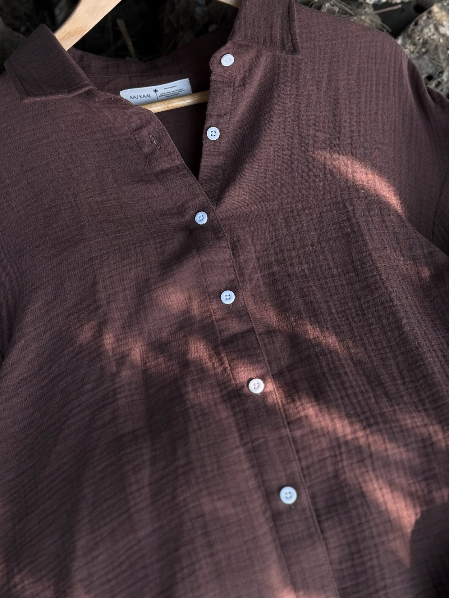 Dark Mocha Urban Baggy Shirt