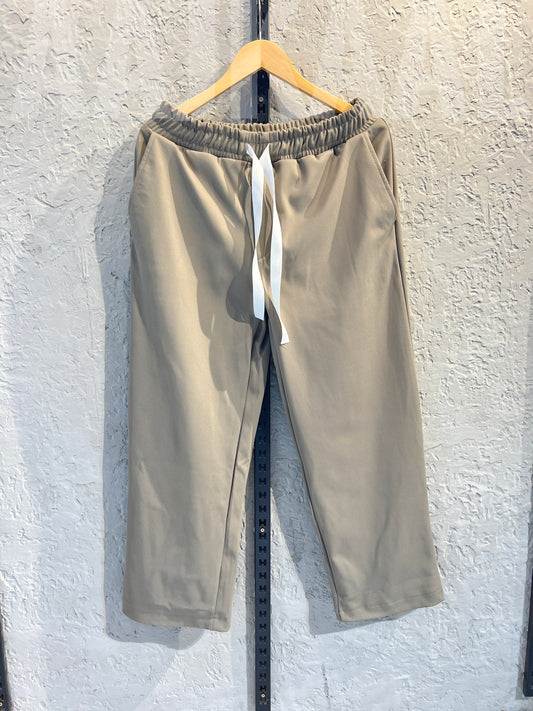 Dark Beige Korean Baggy Pant