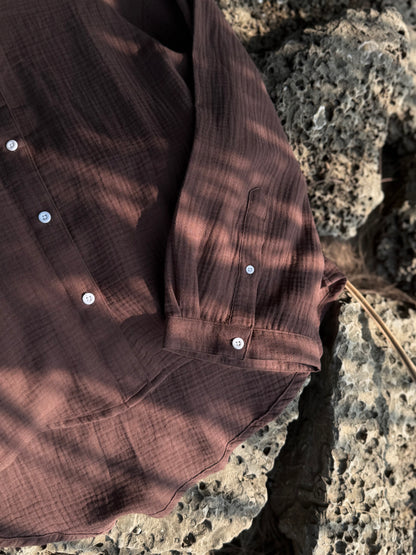 Dark Mocha Urban Baggy Shirt