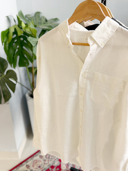 The Noma Linen Shirt - White