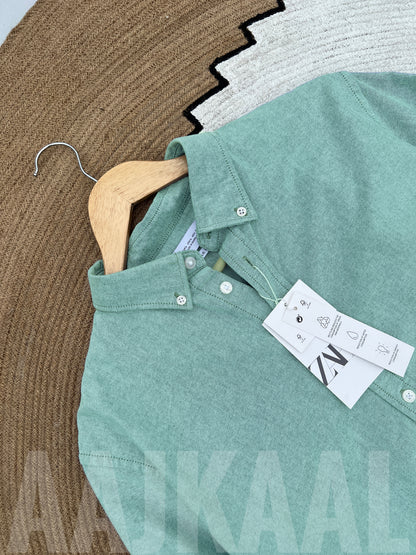 Oxford Mint Full Sleeve Shirt