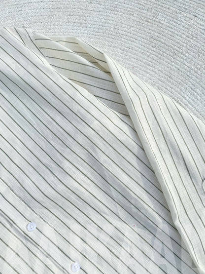 Fancy White Stripe Full Sleeve Shirt