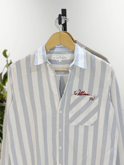 The William RW Shirt  -  Sky Blue Stripe