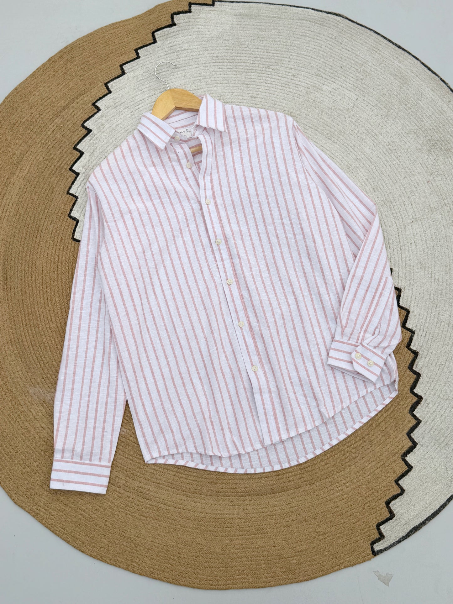 Estate Pink Stripe Gentle Craft Full Sleeve Shirt