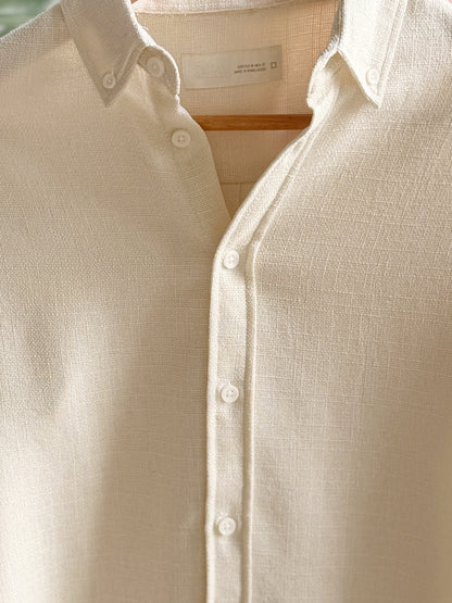 The Textured Regular - Sahara Off-white.