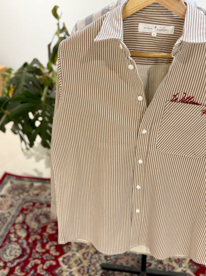 The William RW Shirt  -  Brown Stripe.