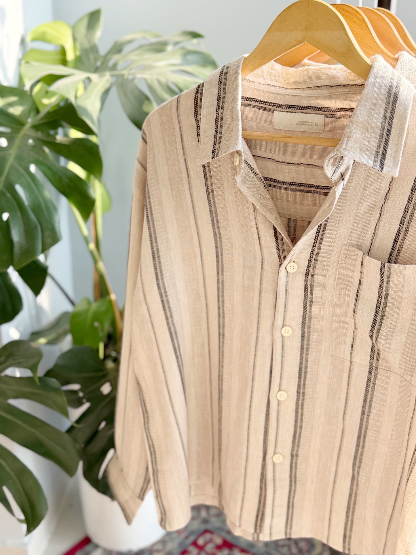 The Textured Drop - Luma Off-white Stripe.