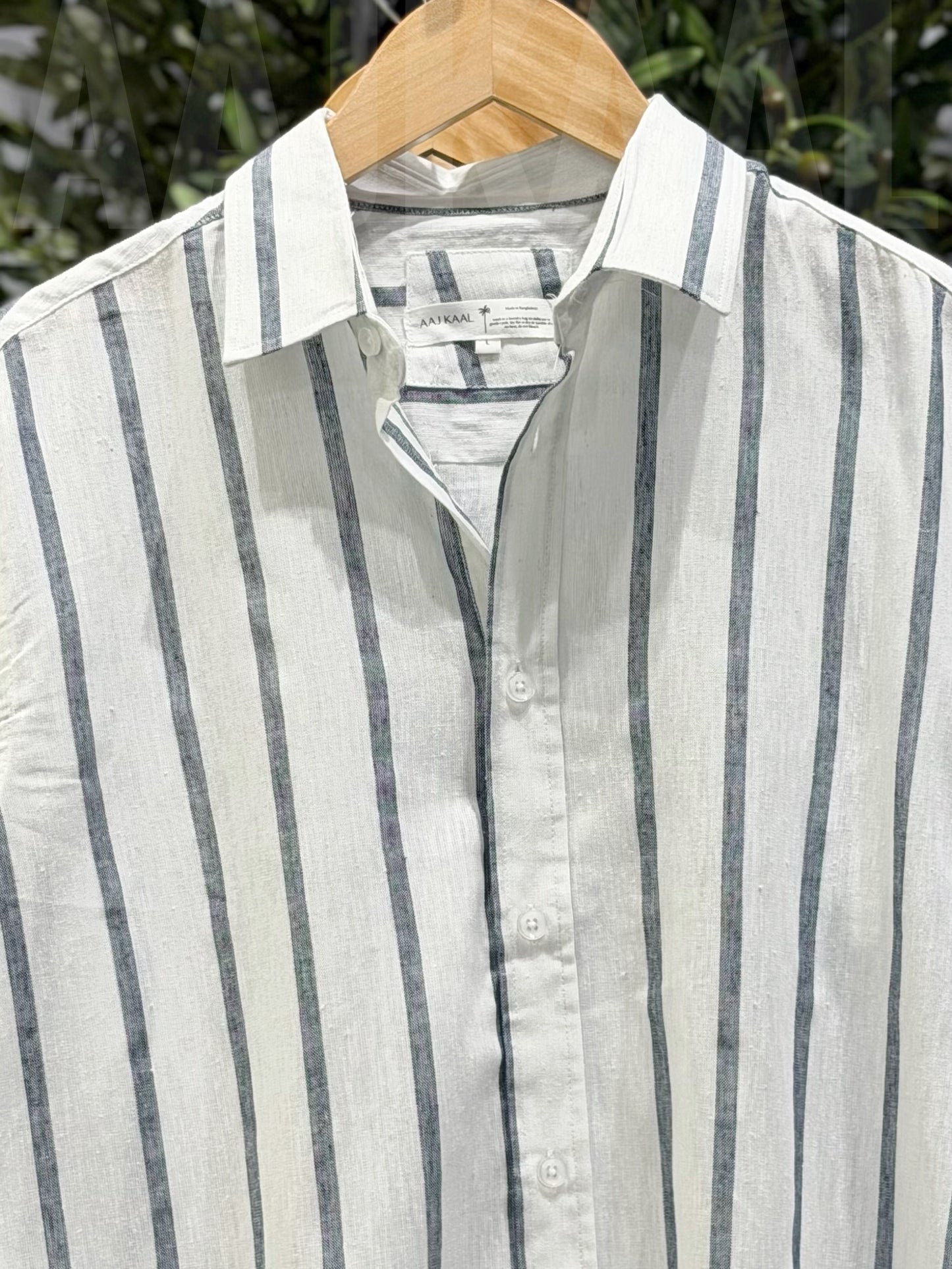 Mist Grey Old Money Full Sleeve Shirt