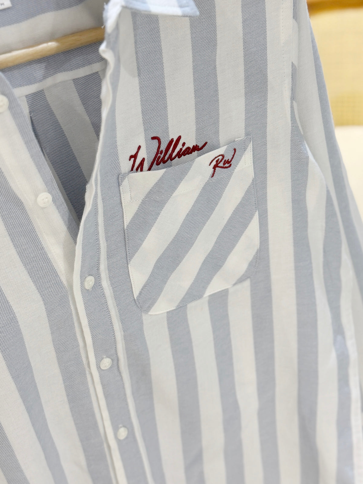The William RW Shirt  -  Sky Blue Stripe