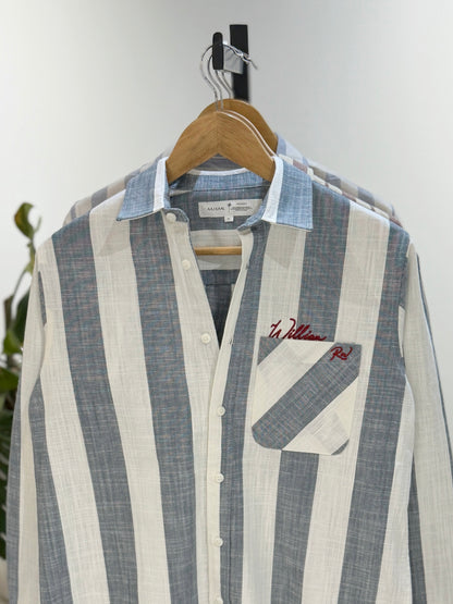 The William RW Shirt  -  Denim Stripe.