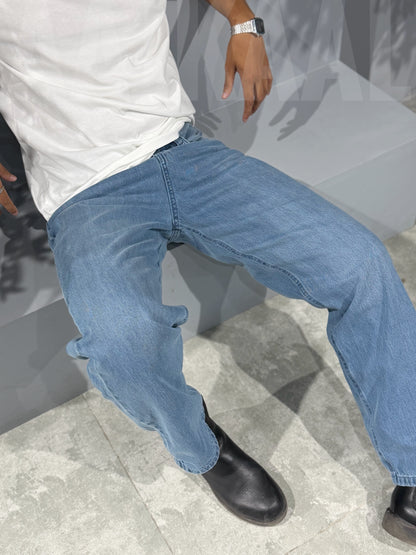 Aajkaal Cloud Blue Baggy Denim