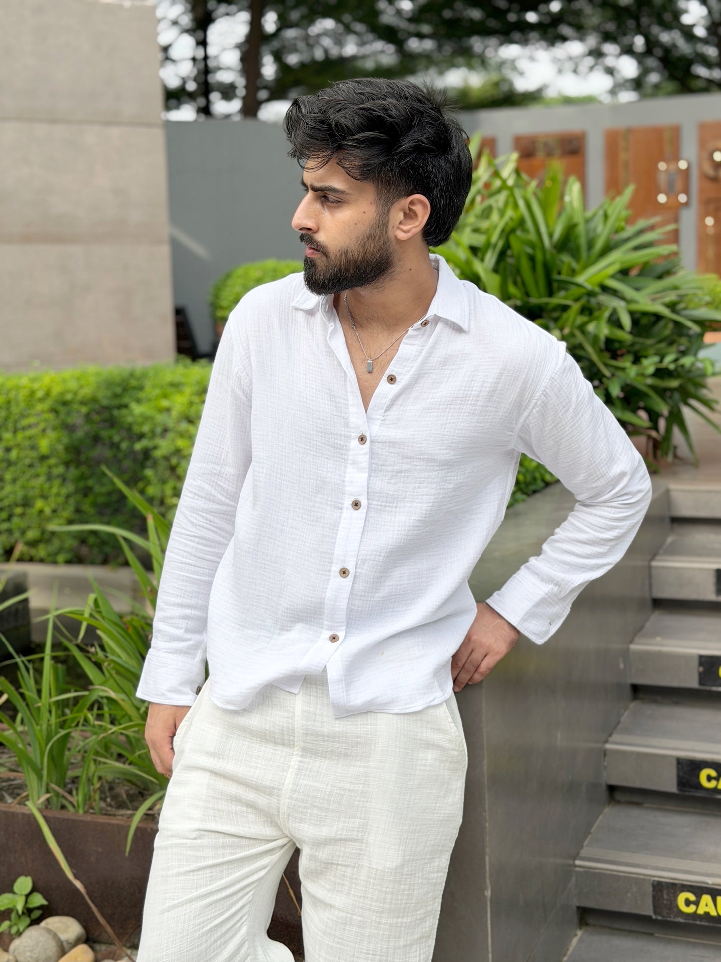 Serene Lounge Set - White x Offwhite