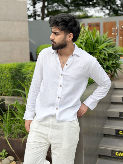 Serene Lounge Set - White x Offwhite