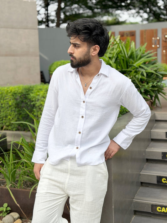 Serene Lounge Set - White x Offwhite