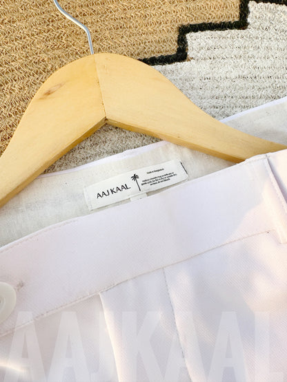 White Rich Formal Pant