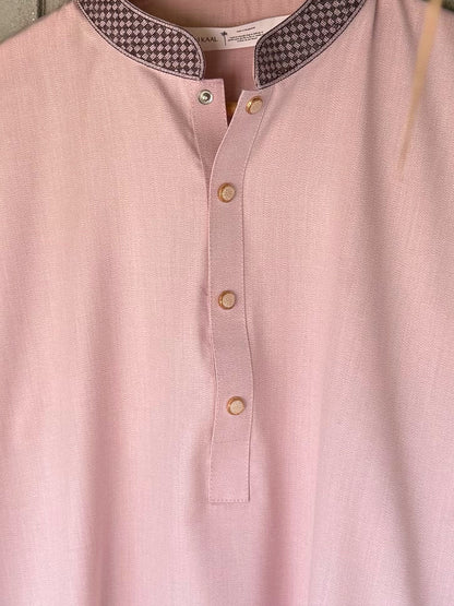 Soft Rose Elegant Embroidered Panjabi